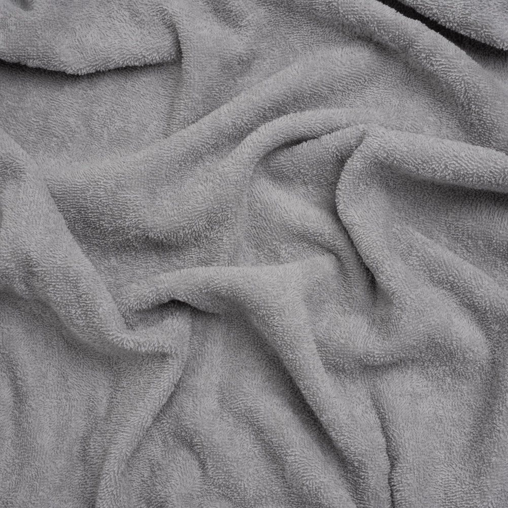 Cotton Towel Terry Cloth - Light Gray Cotton Towel Terry Cloth - Light Gray