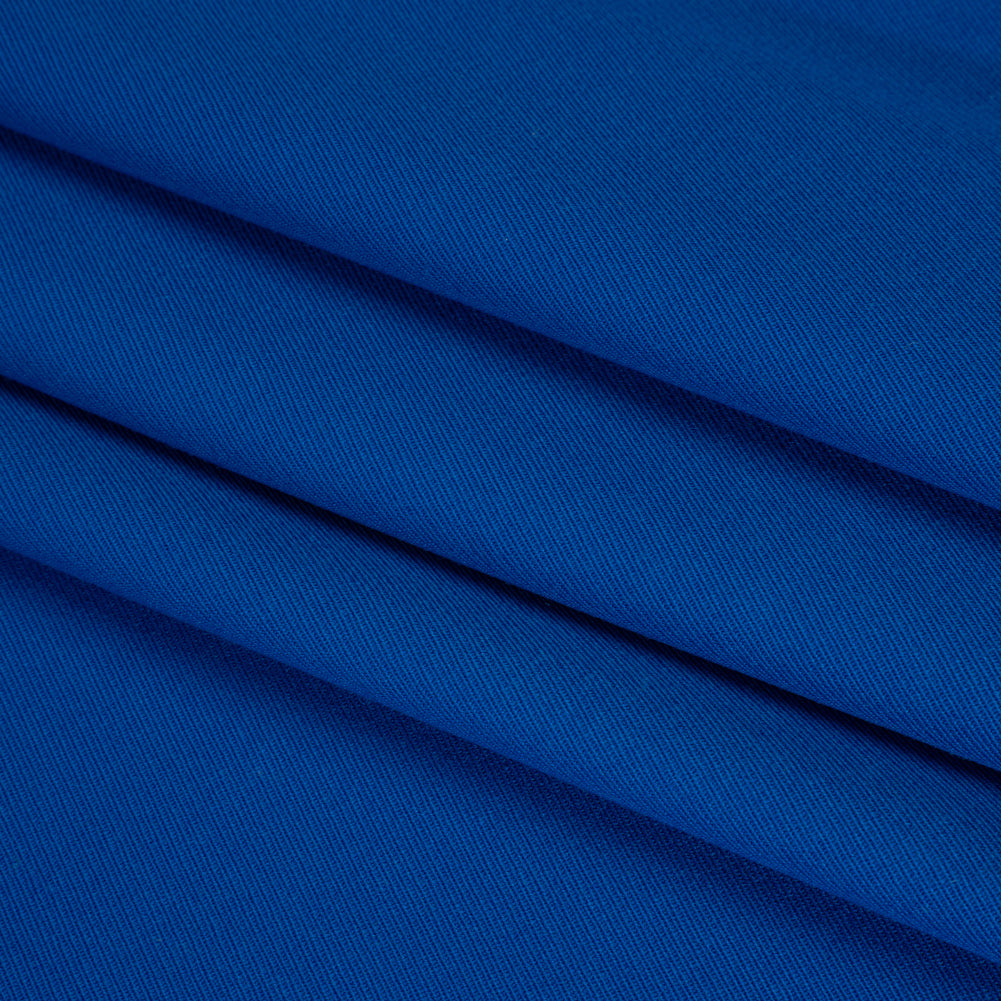 Wool Twill by Alexander McQueen - Blue - Designer Deadstock Wool Twill by Alexander McQueen - Blue - Designer Deadstock