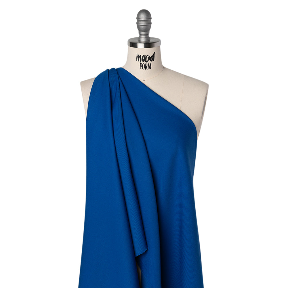 Wool Twill by Alexander McQueen - Blue - Designer Deadstock Wool Twill by Alexander McQueen - Blue - Designer Deadstock