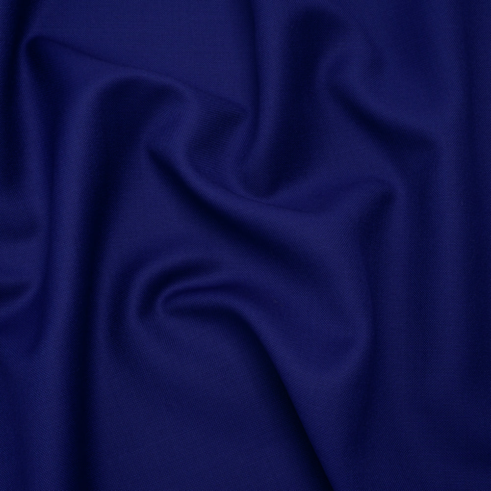 Wool Basketweave Suiting by Alexander McQueen - Cobalt Blue - Designer Deadstock Wool Basketweave Suiting by Alexander McQueen - Cobalt Blue - Designer Deadstock