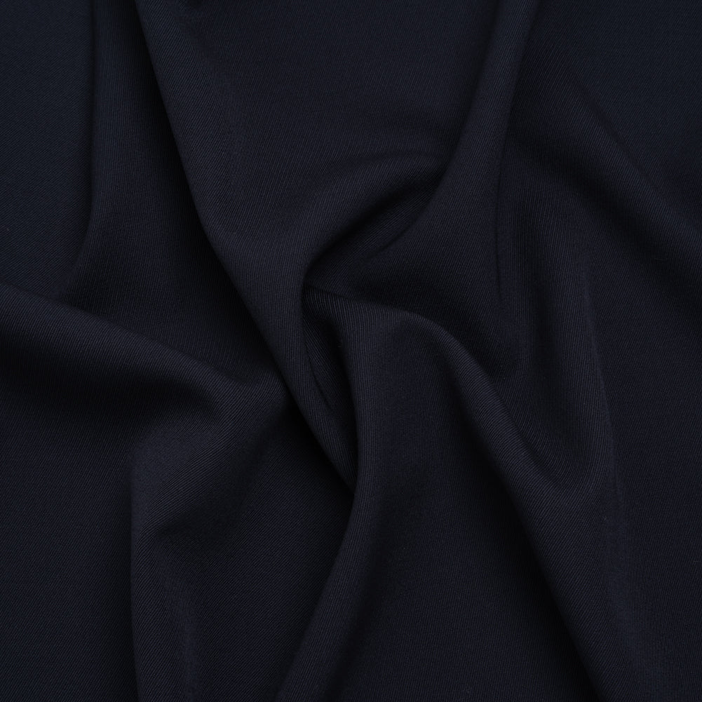 Heavy Wool Twill Suiting by Alexander McQueen - Navy Blue - Designer Deadstock Heavy Wool Twill Suiting by Alexander McQueen - Navy Blue - Designer Deadstock