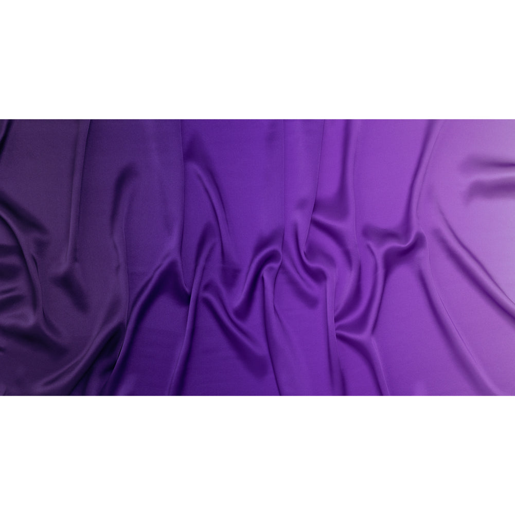 Silk Charmeuse Print 16MM, Made in Italy - Lavender, Grape and Dark Purple Ombre - Full - Image 5 of 6 Silk Charmeuse Print 16MM, Made in Italy - Lavender, Grape and Dark Purple Ombre - Full - Image 5 of 6