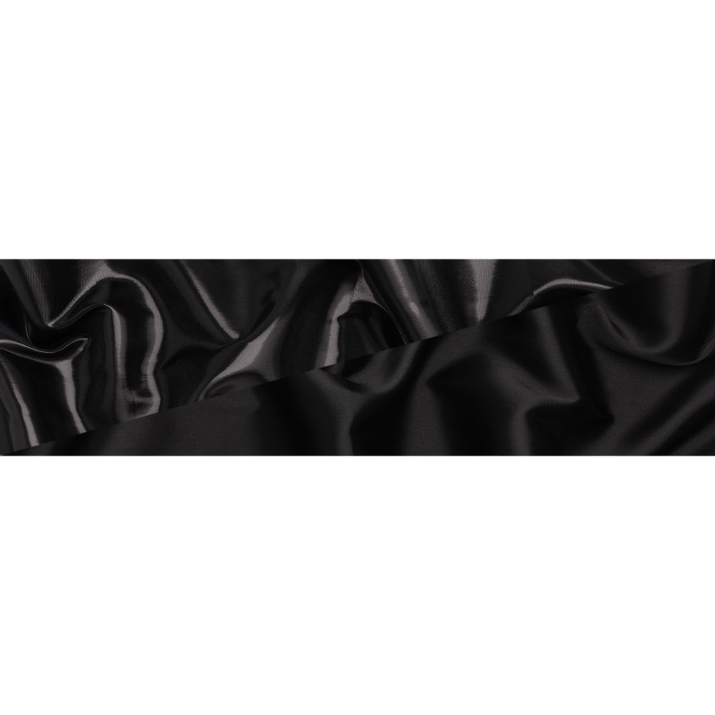 Double Faced Lame Mikado - Black - Sara Collection Full Double Faced Lame Mikado - Black - Sara Collection Full