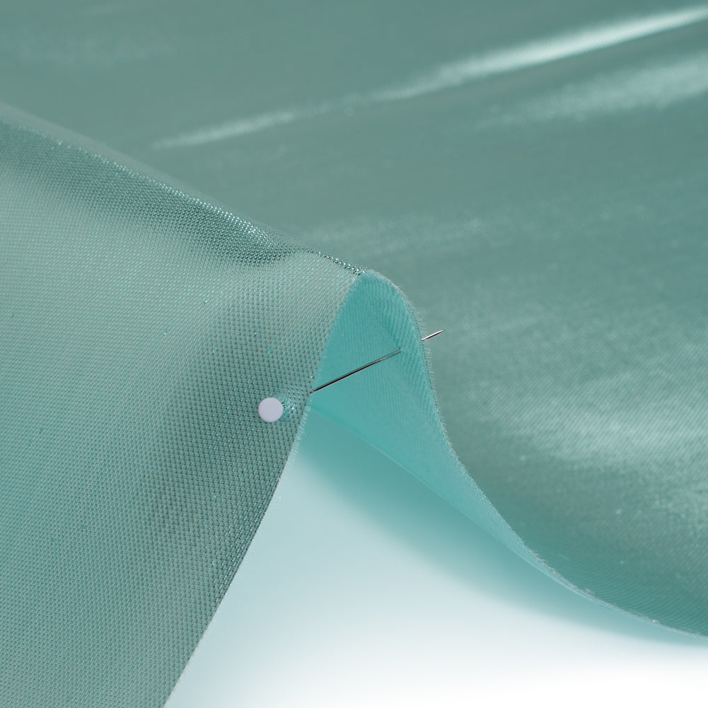 Double Faced Lame Mikado - Light Aqua - Sara Collection Detail Double Faced Lame Mikado - Light Aqua - Sara Collection Detail