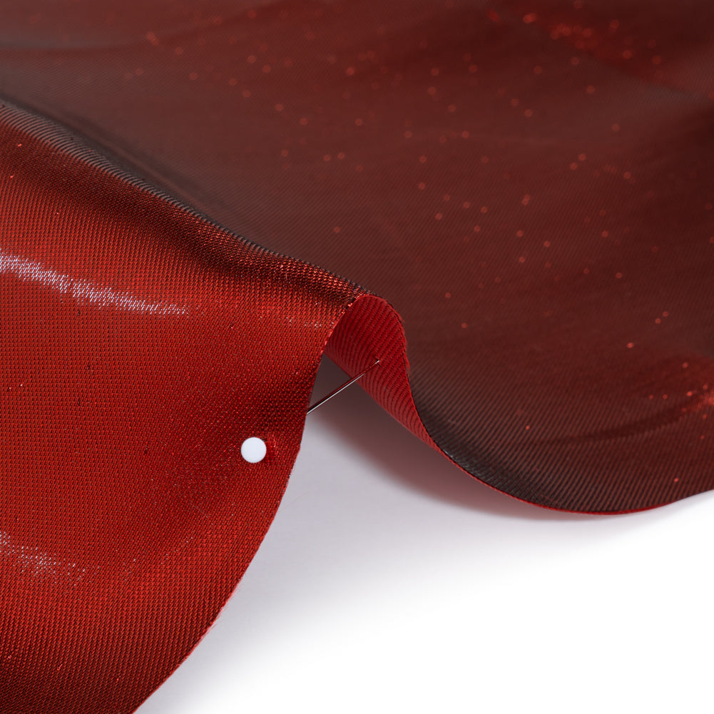 Double Faced Lame Mikado - Red - Sara Collection Double Faced Lame Mikado - Red - Sara Collection