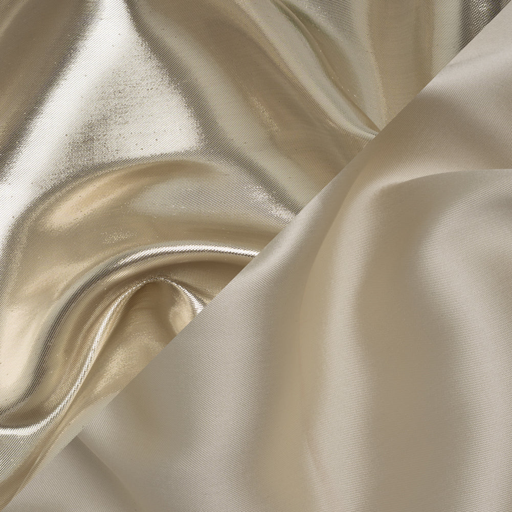 Double Faced Lame Mikado - Ivory - Sara Collection Double Faced Lame Mikado - Ivory - Sara Collection