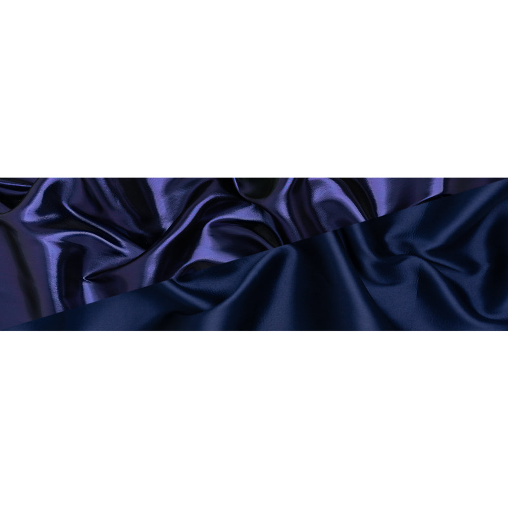 Double Faced Lame Mikado - Navy Blue - Sara Collection Double Faced Lame Mikado - Navy Blue - Sara Collection