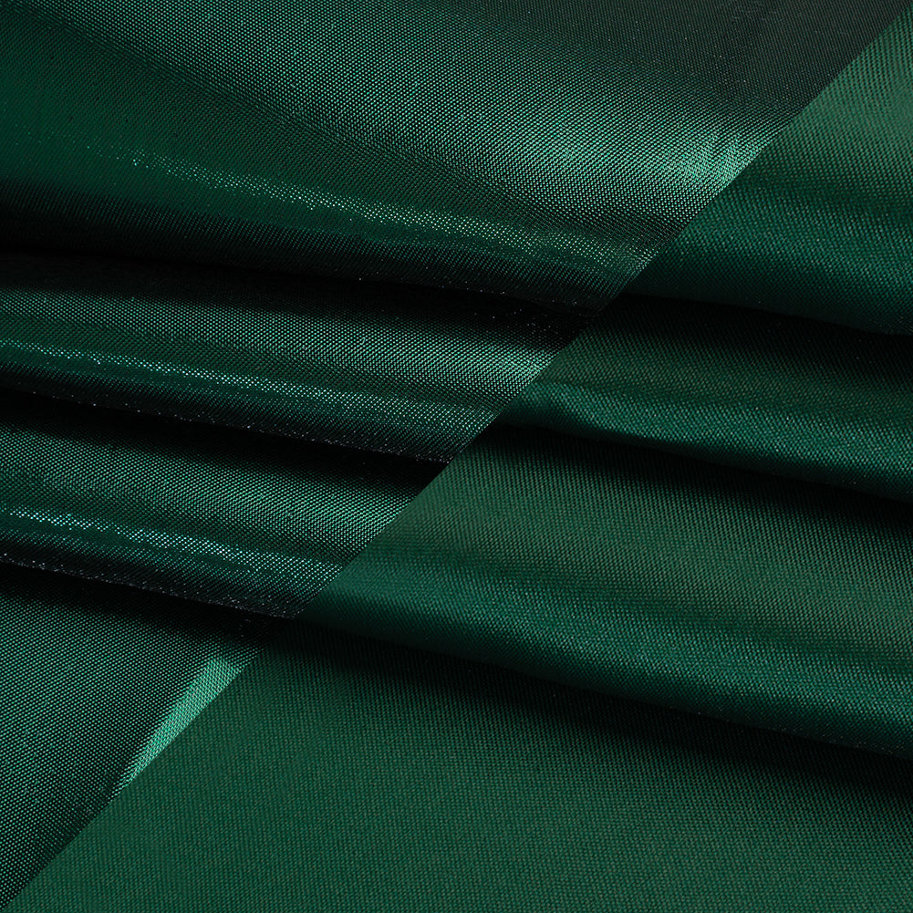 Double Faced Lame Mikado - Dark Green - Sara Collection - Folded Double Faced Lame Mikado - Dark Green - Sara Collection - Folded
