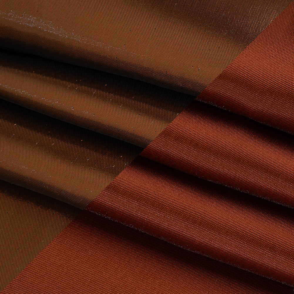 Double Faced Lame Mikado - Adobe Brown - Sara Collection - Folded Double Faced Lame Mikado - Adobe Brown - Sara Collection - Folded