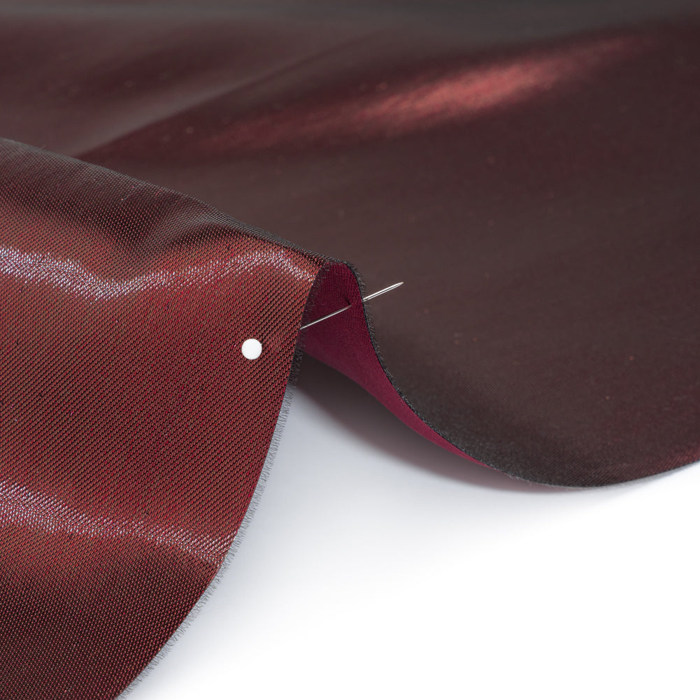 Double Faced Lame Mikado - Wine - Sara Collection Double Faced Lame Mikado - Wine - Sara Collection