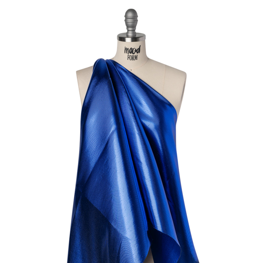 Double Faced Lame Mikado - Cobalt Blue - Sara Collection Double Faced Lame Mikado - Cobalt Blue - Sara Collection