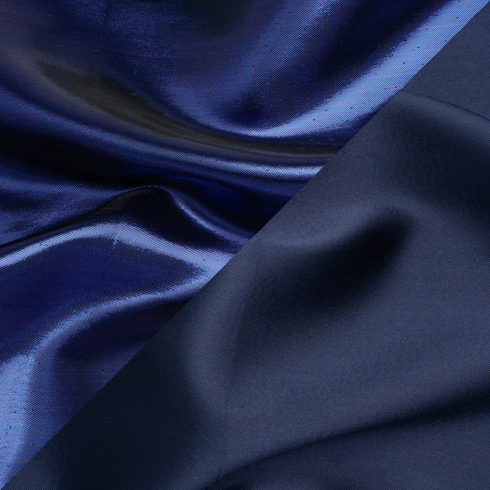 Double Faced Lame Mikado - Midnight Blue - Sara Collection Double Faced Lame Mikado - Midnight Blue - Sara Collection