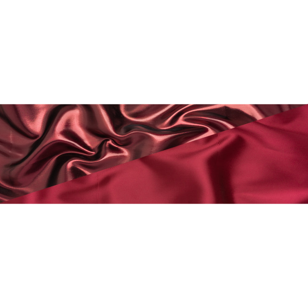 Double Faced Lame Mikado - Cranberry - Sara Collection Double Faced Lame Mikado - Cranberry - Sara Collection