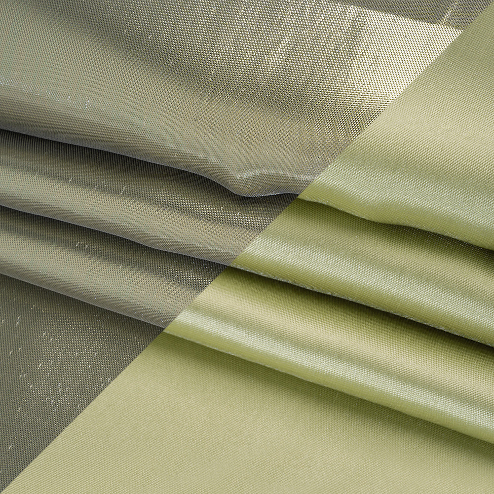 Double Faced Lame Mikado - Pistachio Green - Sara Collection Folded Double Faced Lame Mikado - Pistachio Green - Sara Collection Folded