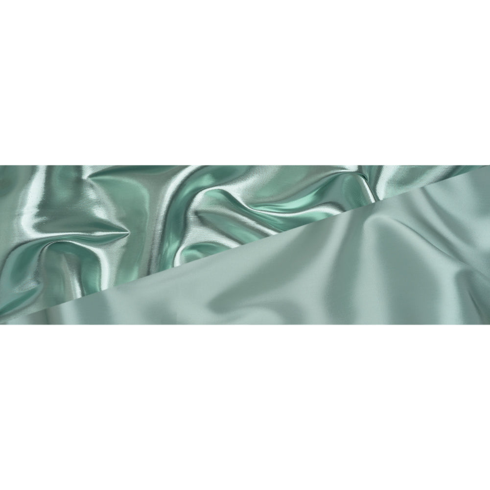 Double Faced Lame Mikado - Mint Green - Sara Collection Double Faced Lame Mikado - Mint Green - Sara Collection