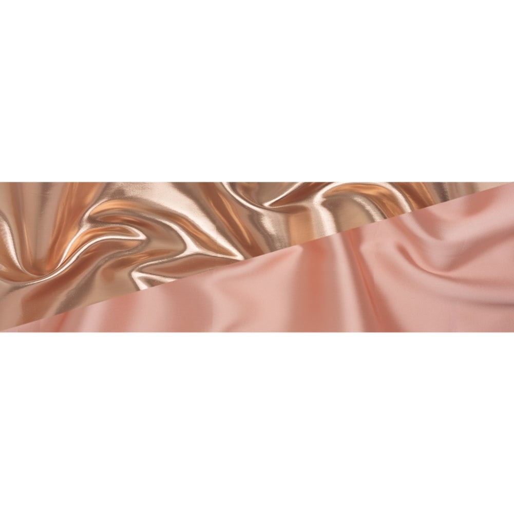 Double Faced Lame Mikado - Canteloupe - Sara Collection - Full Double Faced Lame Mikado - Canteloupe - Sara Collection - Full