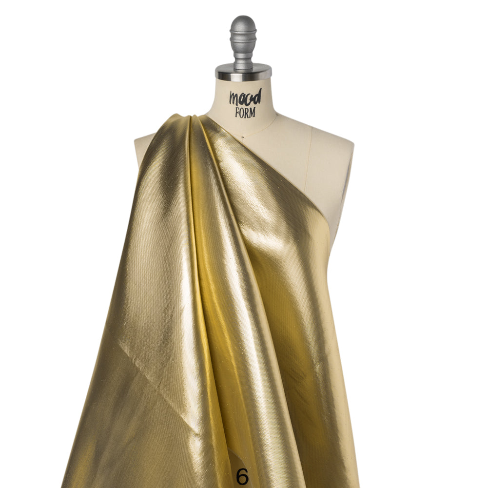 Double Faced Lame Mikado - Nude and Gold - Sara Collection Drape Double Faced Lame Mikado - Nude and Gold - Sara Collection Drape