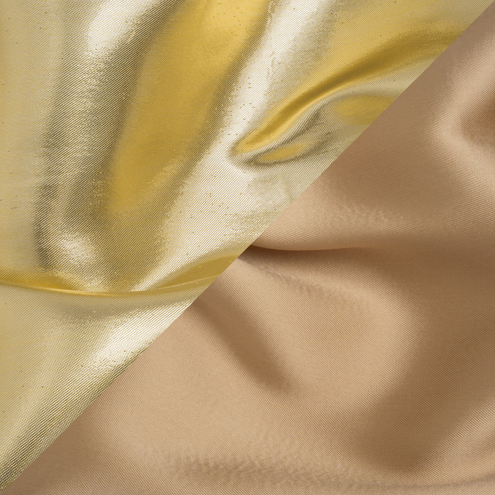 Double Faced Lame Mikado - Nude and Gold - Sara Collection Double Faced Lame Mikado - Nude and Gold - Sara Collection