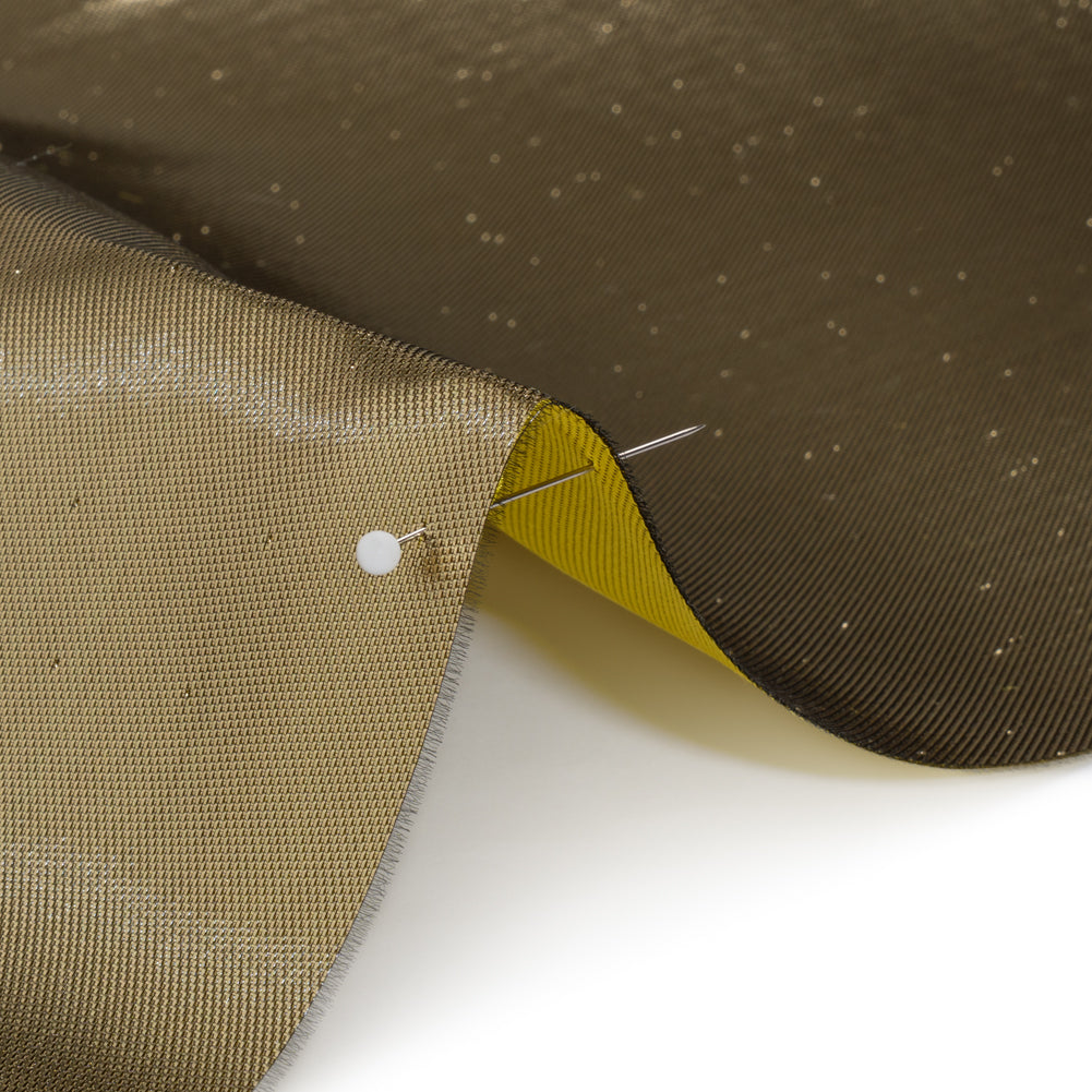 Double Faced Lame Mikado - Yellow - Sara Collection Double Faced Lame Mikado - Yellow - Sara Collection