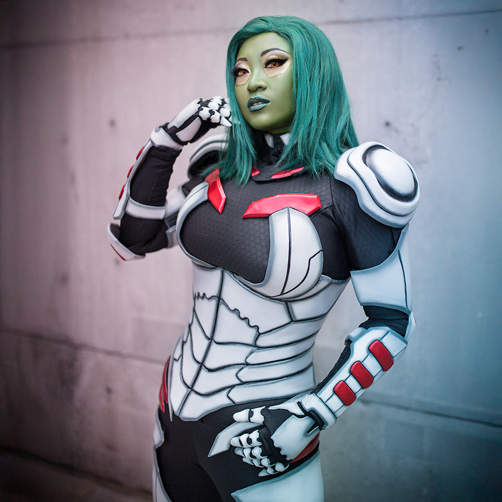 Yaya Han Stretch Scuba Knit - Black Hexagons - Cosplay Collection Yaya Han Stretch Scuba Knit - Black Hexagons - Cosplay Collection