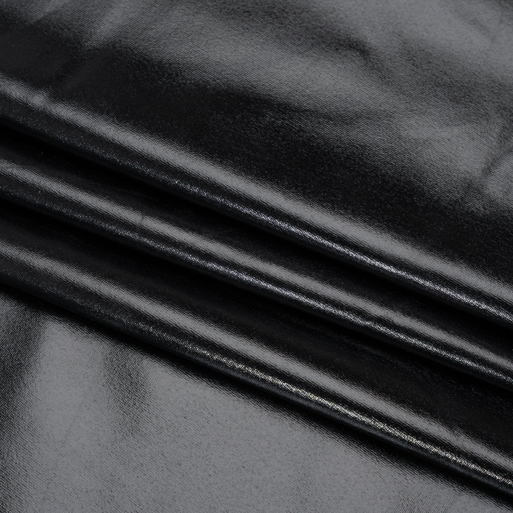 Yaya Han Metallic Foiled Stretch Spandex Polyester Jersey - Black - Cosplay Collection Yaya Han Metallic Foiled Stretch Spandex Polyester Jersey - Black - Cosplay Collection