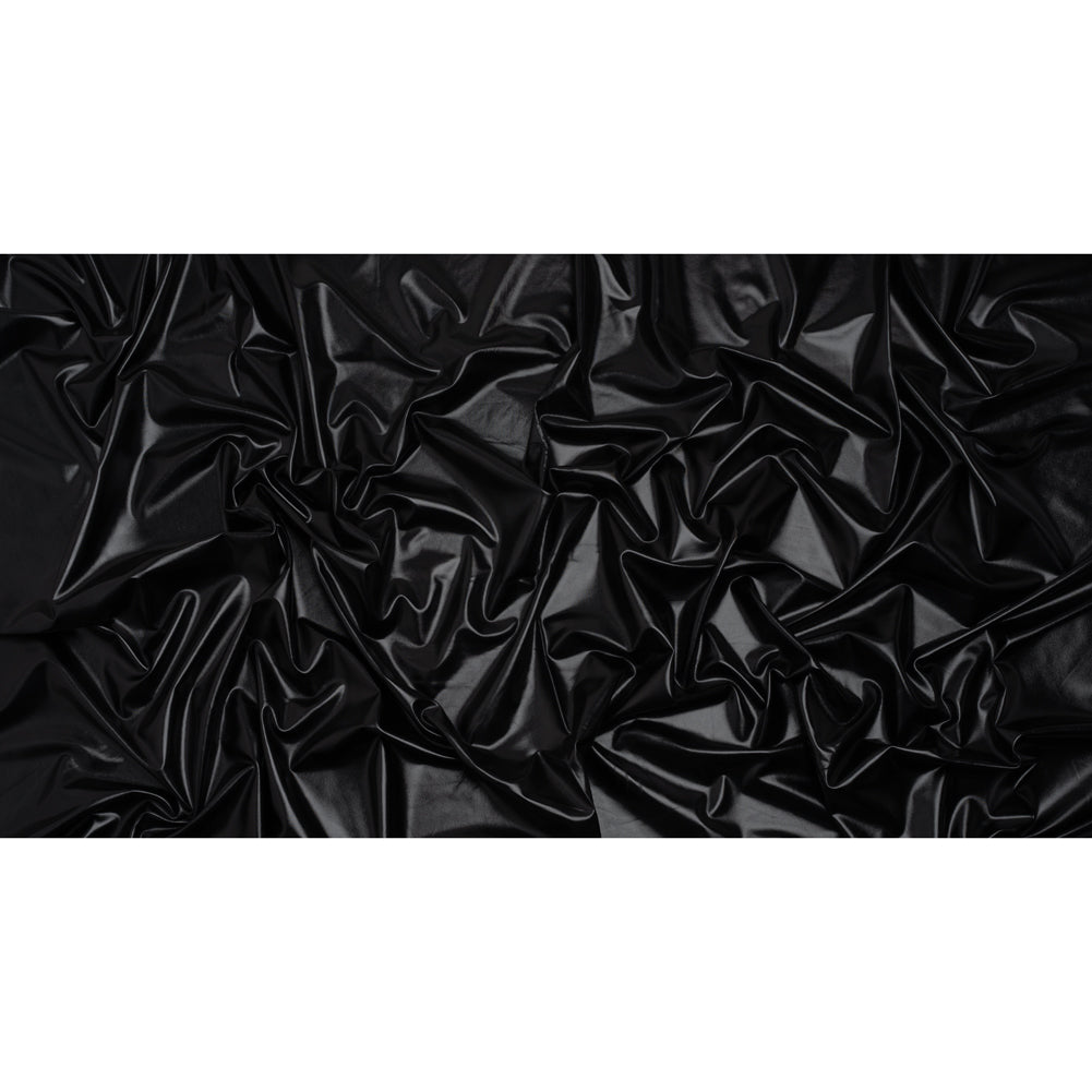 Yaya Han Metallic Foiled Stretch Spandex Polyester Jersey - Black - Cosplay Collection Yaya Han Metallic Foiled Stretch Spandex Polyester Jersey - Black - Cosplay Collection