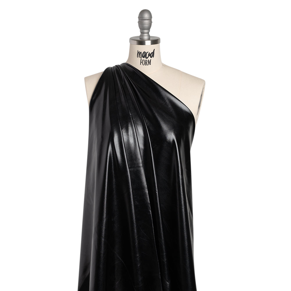 Yaya Han Metallic Foiled Stretch Spandex Polyester Jersey - Black - Cosplay Collection Yaya Han Metallic Foiled Stretch Spandex Polyester Jersey - Black - Cosplay Collection