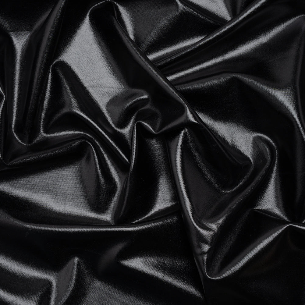Yaya Han Metallic Foiled Stretch Spandex Polyester Jersey - Black - Cosplay Collection Yaya Han Metallic Foiled Stretch Spandex Polyester Jersey - Black - Cosplay Collection