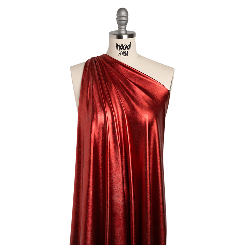 Yaya Han Metallic Foiled Stretch Spandex Polyester Jersey - Red - Cosplay Collection Yaya Han Metallic Foiled Stretch Spandex Polyester Jersey - Red - Cosplay Collection