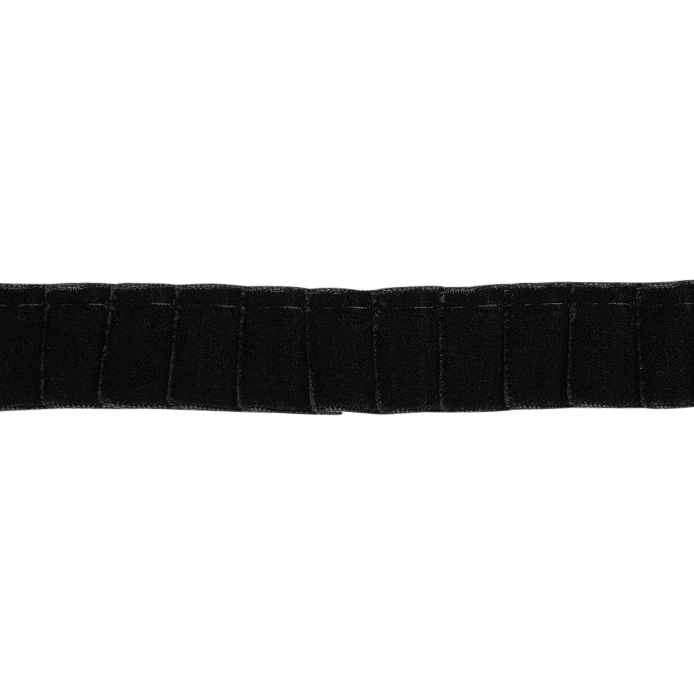 Yaya Han Pleated Velveteen Ribbon Trim - Black, 1" - Cosplay Collection Yaya Han Pleated Velveteen Ribbon Trim - Black, 1" - Cosplay Collection