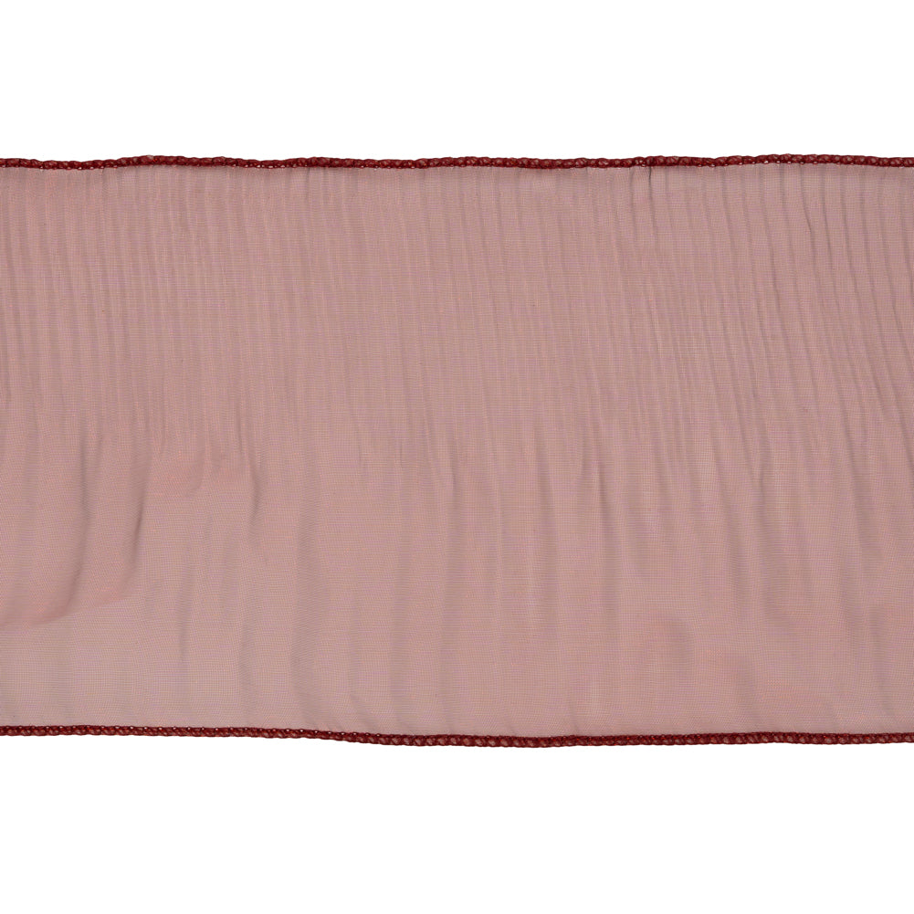 Yaya Han Pleated Ruffle Organza Trim - Mermaid Dark Red, 5" - Cosplay Collection Yaya Han Pleated Ruffle Organza Trim - Mermaid Dark Red, 5" - Cosplay Collection