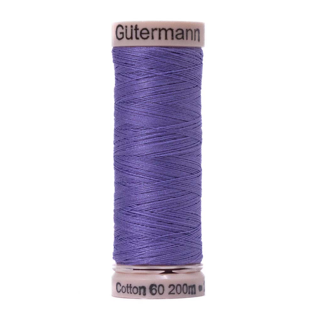 Gutermann 60 Wt Natural Cotton Thread 200m - 6110 Purple Gutermann 60 Wt Natural Cotton Thread 200m - 6110 Purple