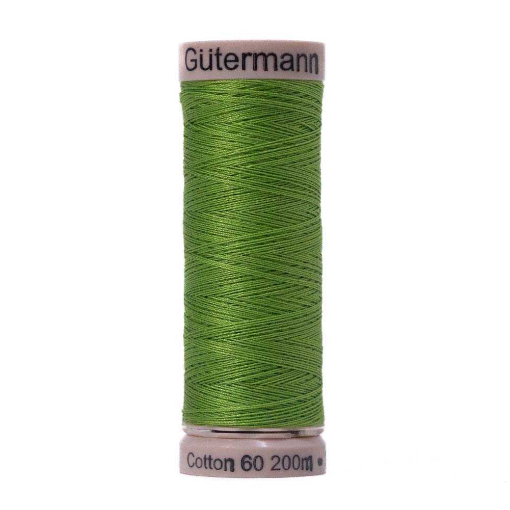 Gutermann 60 Wt Natural Cotton Thread 200m - 8860 Pastoral Green Gutermann 60 Wt Natural Cotton Thread 200m - 8860 Pastoral Green