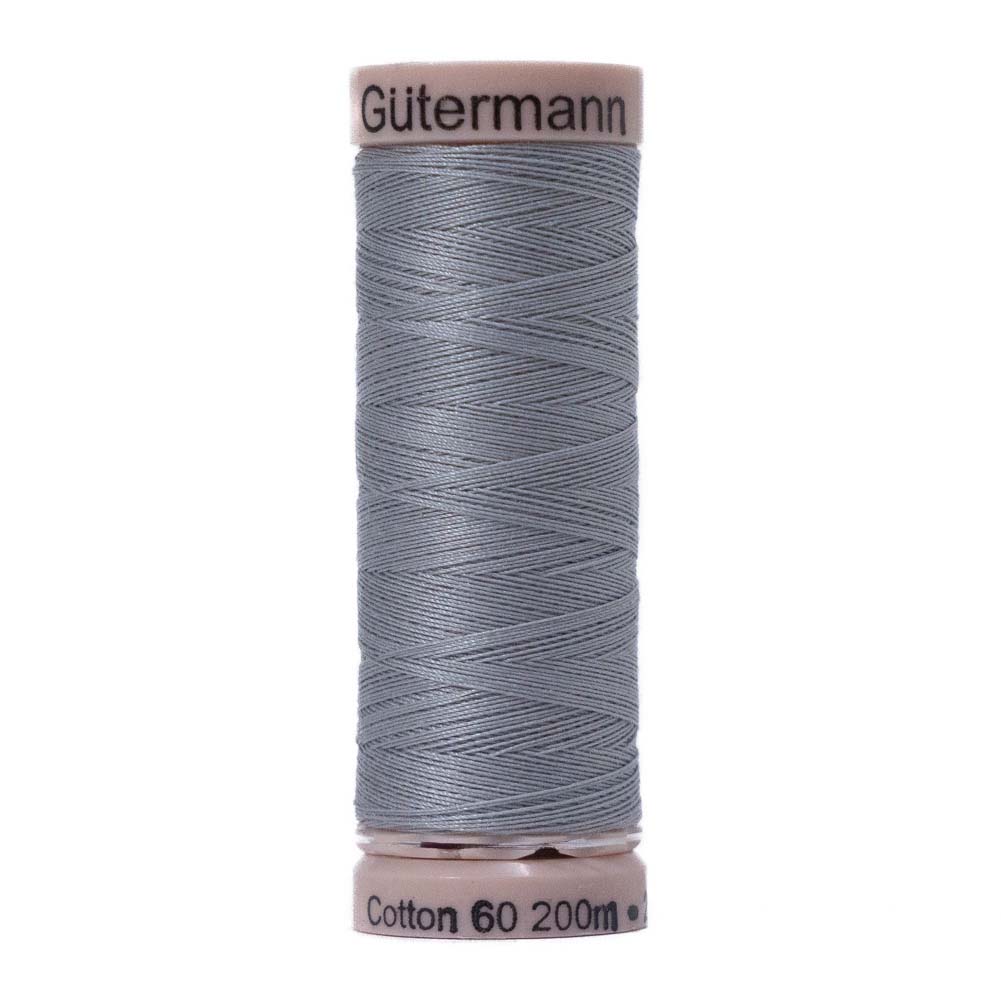 Gutermann 60 Wt Natural Cotton Thread 200m - 9150 Pro Cool Grey Gutermann 60 Wt Natural Cotton Thread 200m - 9150 Pro Cool Grey