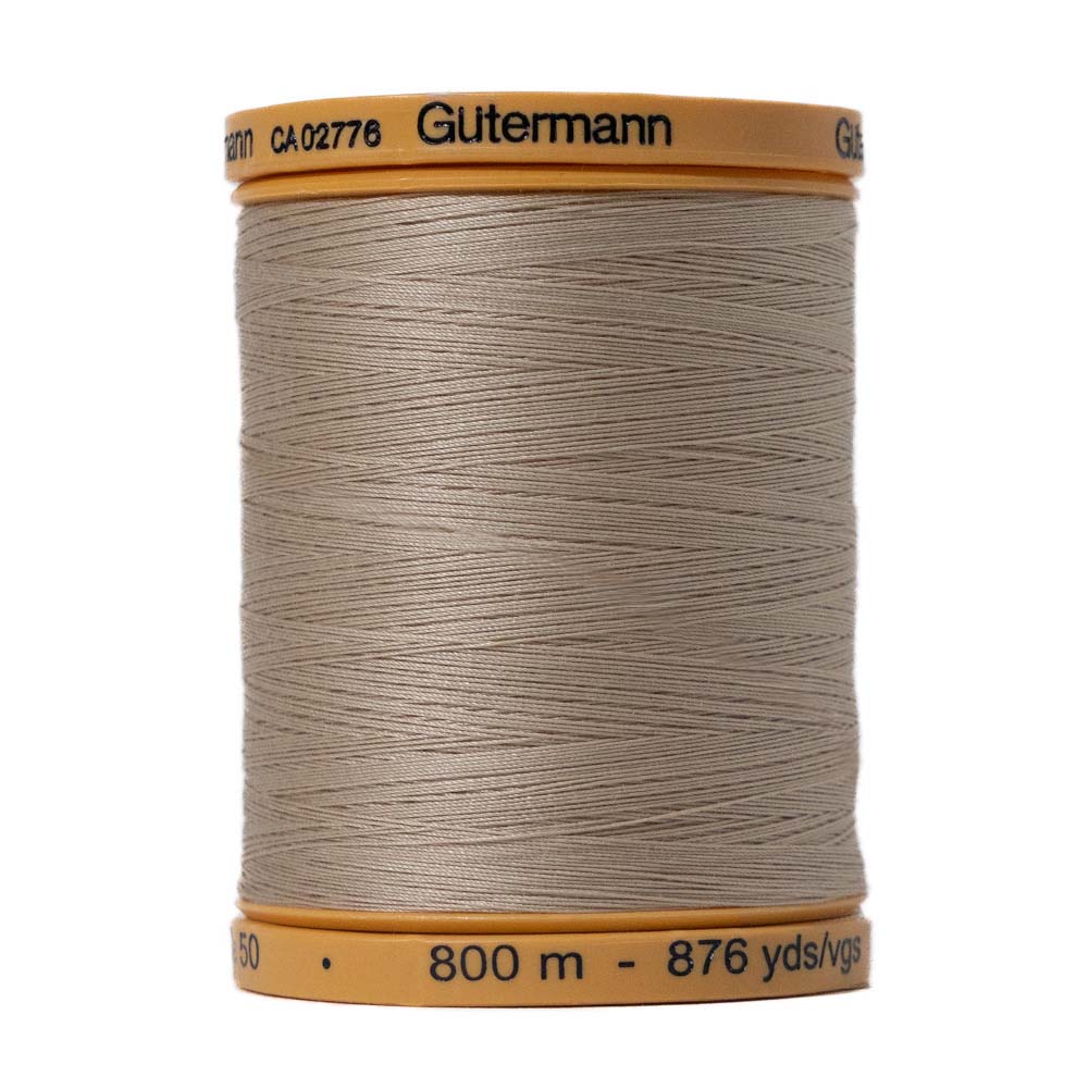 Gutermann Natural Cotton Thread 800m - 0927 Burlap Beige Gutermann Natural Cotton Thread 800m - 0927 Burlap Beige
