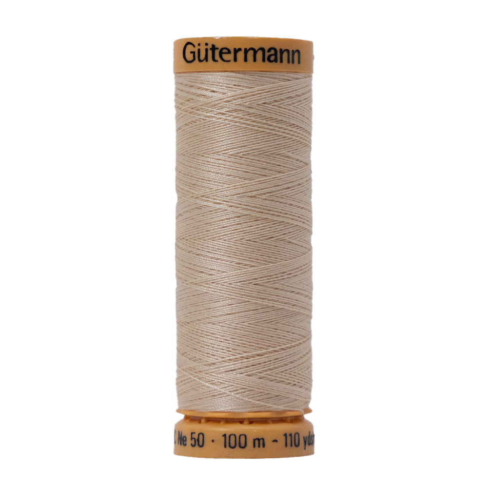 Gutermann Natural Cotton Thread 100m - 1087 Ecru Gutermann Natural Cotton Thread 100m - 1087 Ecru