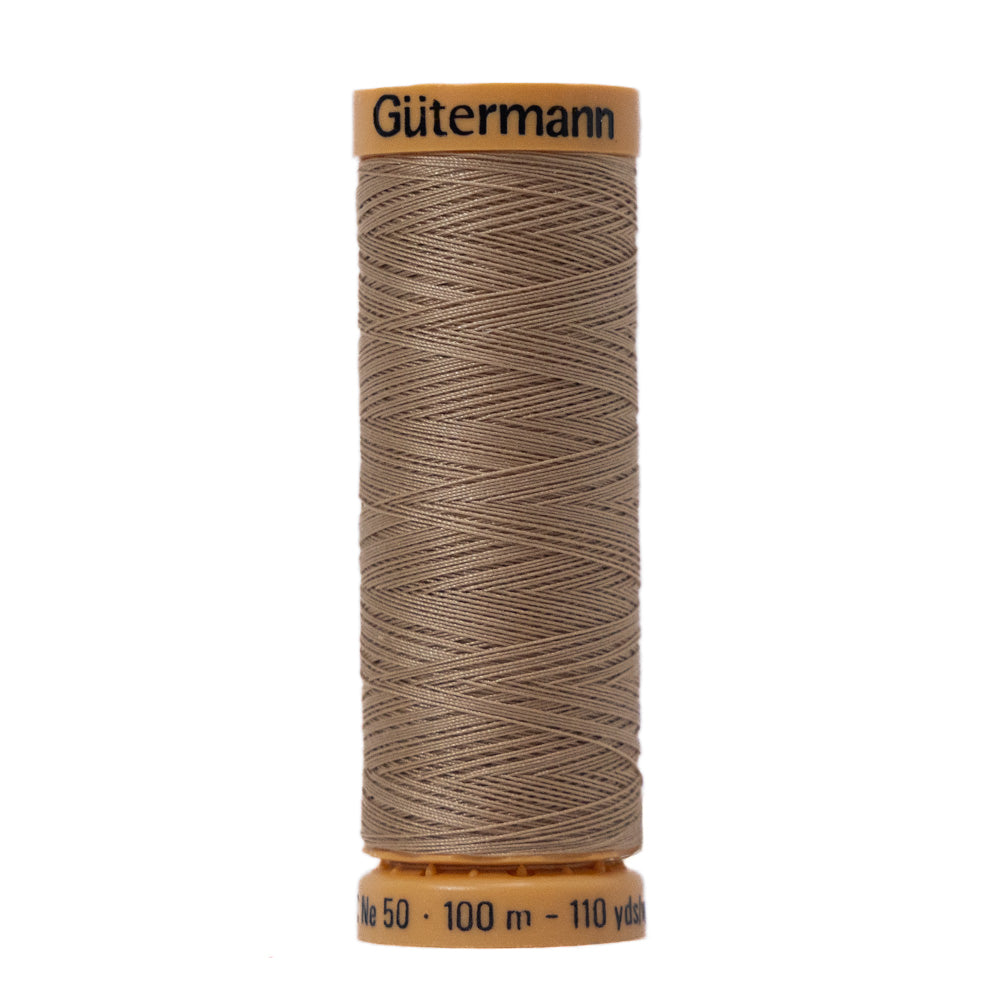 Gutermann Natural Cotton Thread 100m - 2650 Oatmeal Brown Gutermann Natural Cotton Thread 100m - 2650 Oatmeal Brown