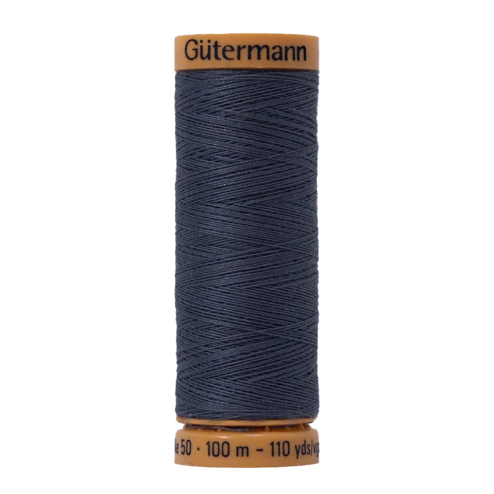 Gutermann Natural Cotton Thread 100m - 7360 Storm Blue Gutermann Natural Cotton Thread 100m - 7360 Storm Blue