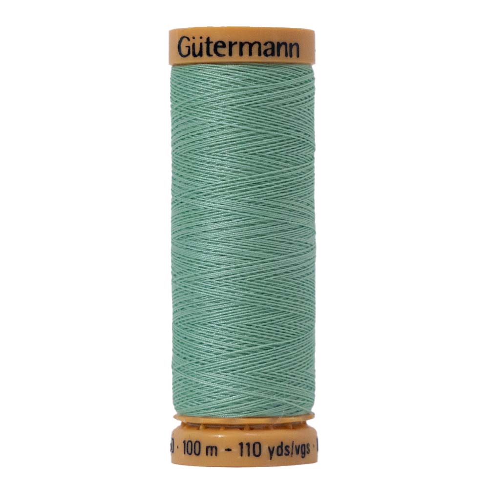 Gutermann Natural Cotton Thread 100m - 7900 Medium Mint Green Gutermann Natural Cotton Thread 100m - 7900 Medium Mint Green