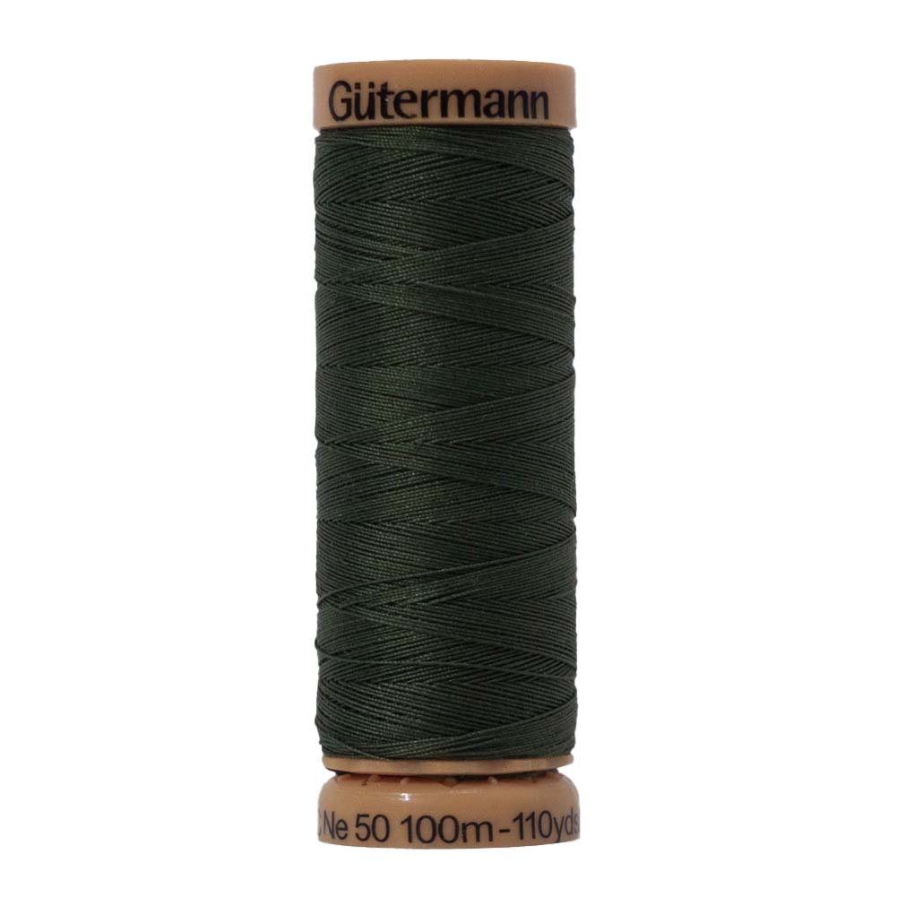 Gutermann Natural Cotton Thread 100m - 8660 Deep For.green Gutermann Natural Cotton Thread 100m - 8660 Deep For.green