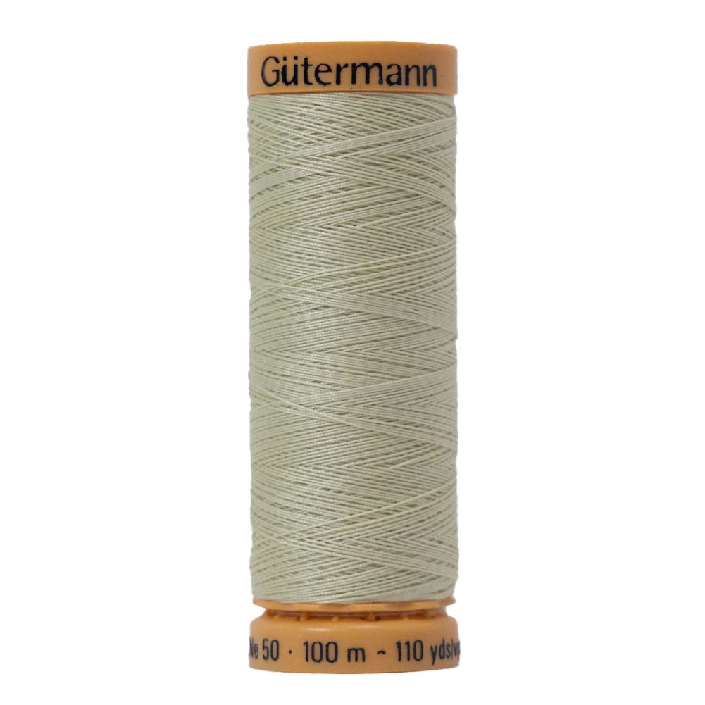 Gutermann Natural Cotton Thread 100m - 9020 Barely Green Gutermann Natural Cotton Thread 100m - 9020 Barely Green