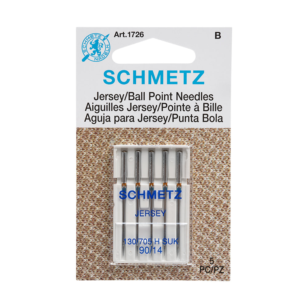 Schmetz Jersey/Ball Point Machine Needles - 90/14 - 5 ct Schmetz Jersey/Ball Point Machine Needles - 90/14 - 5 ct
