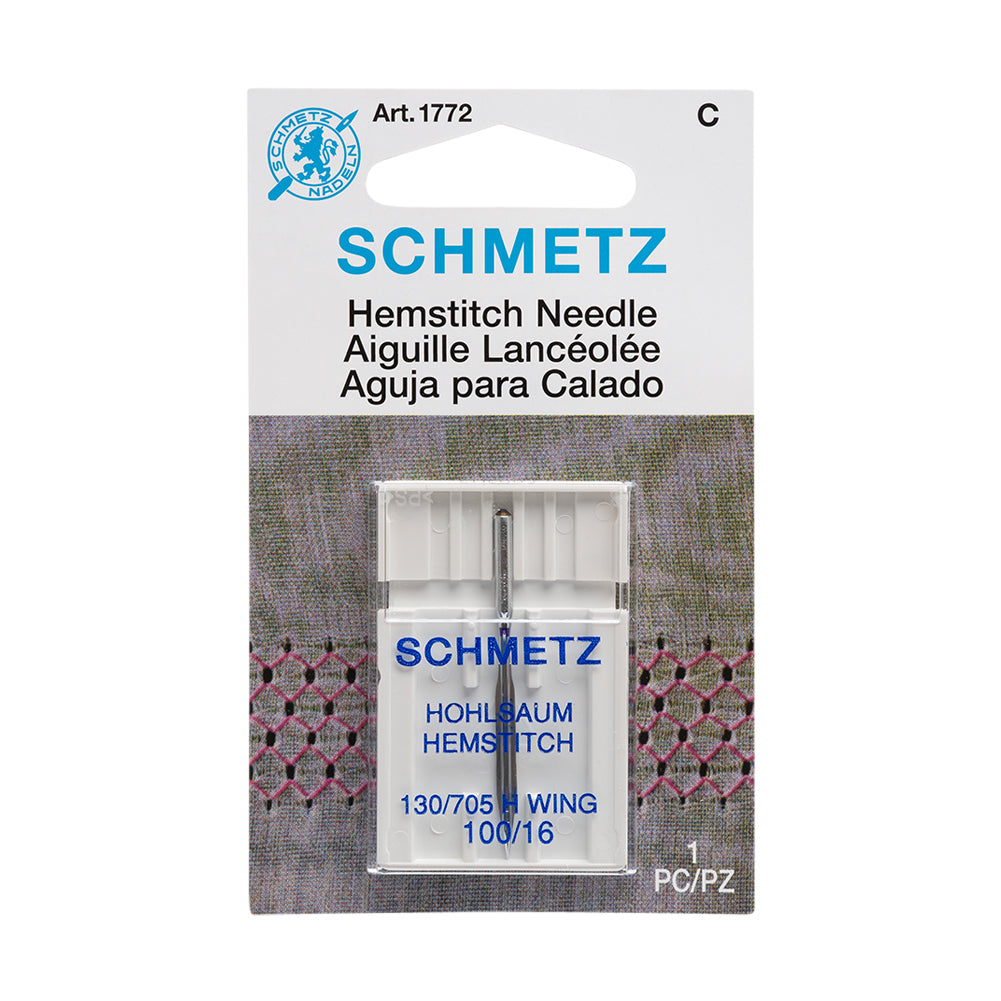 Schmetz Hemstitch/Wing Machine Needle - 100/16 - 1 ct Schmetz Hemstitch/Wing Machine Needle - 100/16 - 1 ct