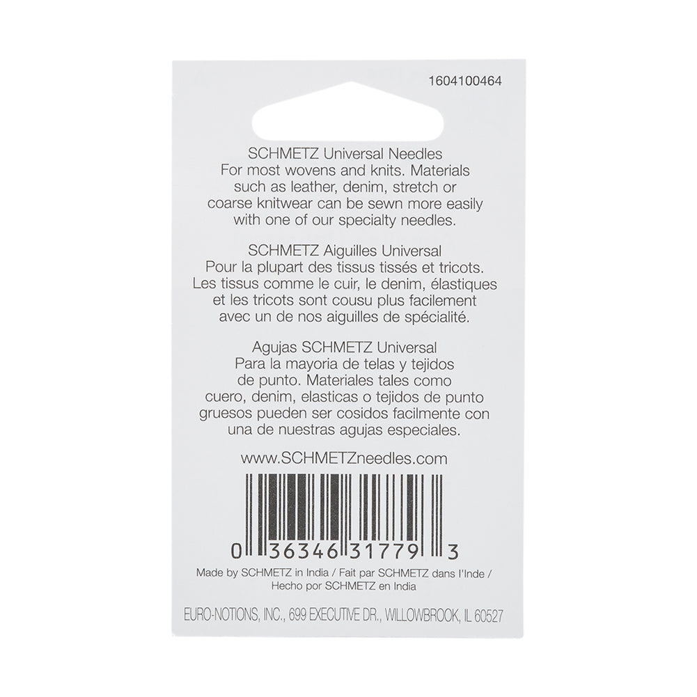 Schmetz Universal Machine Needles - 120/19 - 5 ct Schmetz Universal Machine Needles - 120/19 - 5 ct