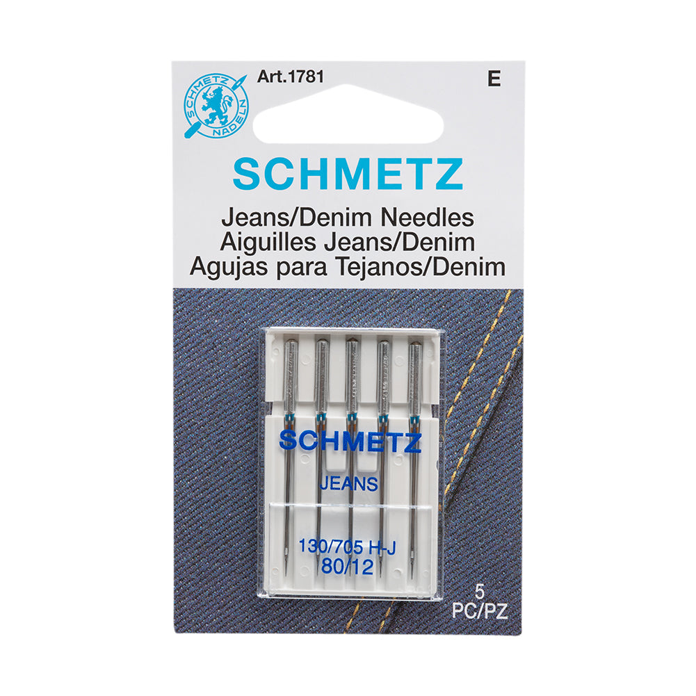 Schmetz Denim/Jeans Machine Needles - 80/12 - 5 ct Schmetz Denim/Jeans Machine Needles - 80/12 - 5 ct