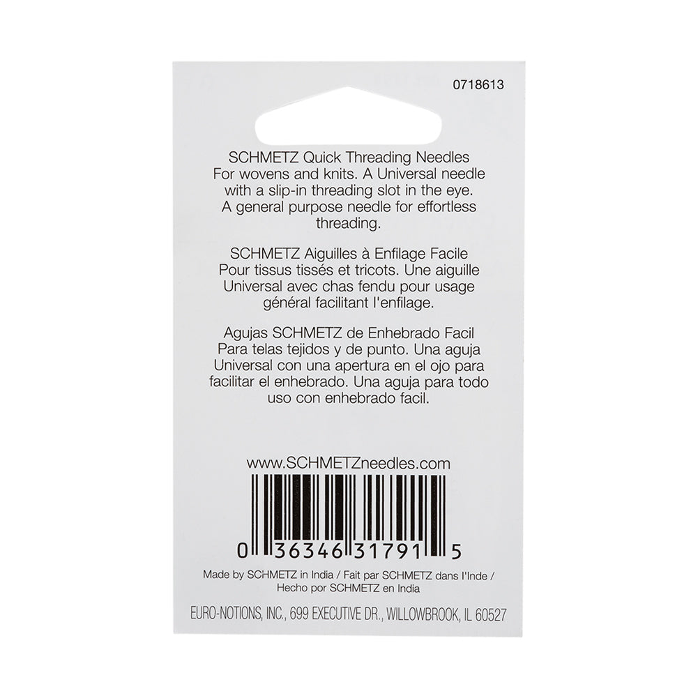 Schmetz Self-Threading Machine Needles - 90/14 - 5 ct - Detail Schmetz Self-Threading Machine Needles - 90/14 - 5 ct - Detail