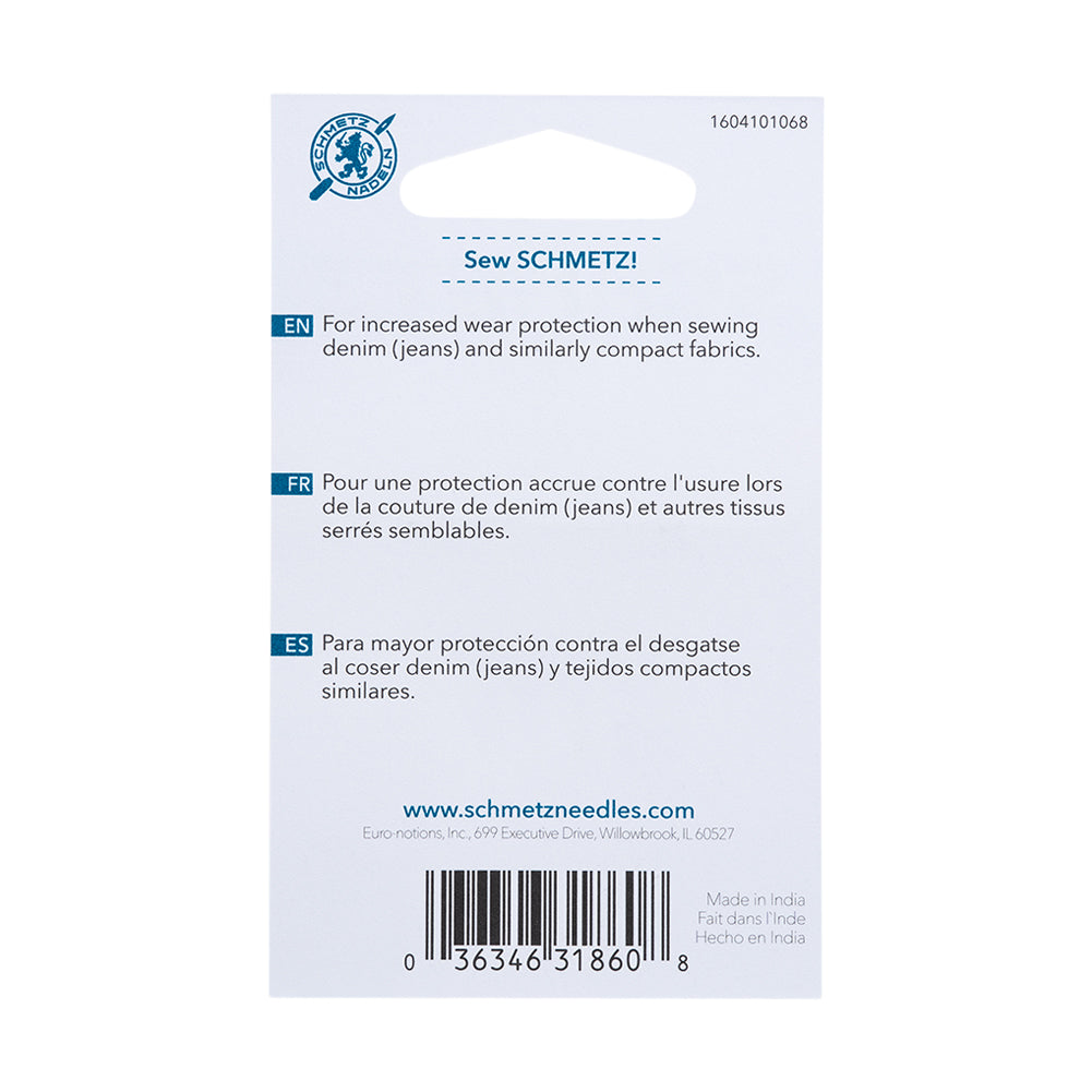 Schmetz Gold Plated Denim/Jeans Machine Needles - 90/14 - 5 ct Schmetz Gold Plated Denim/Jeans Machine Needles - 90/14 - 5 ct