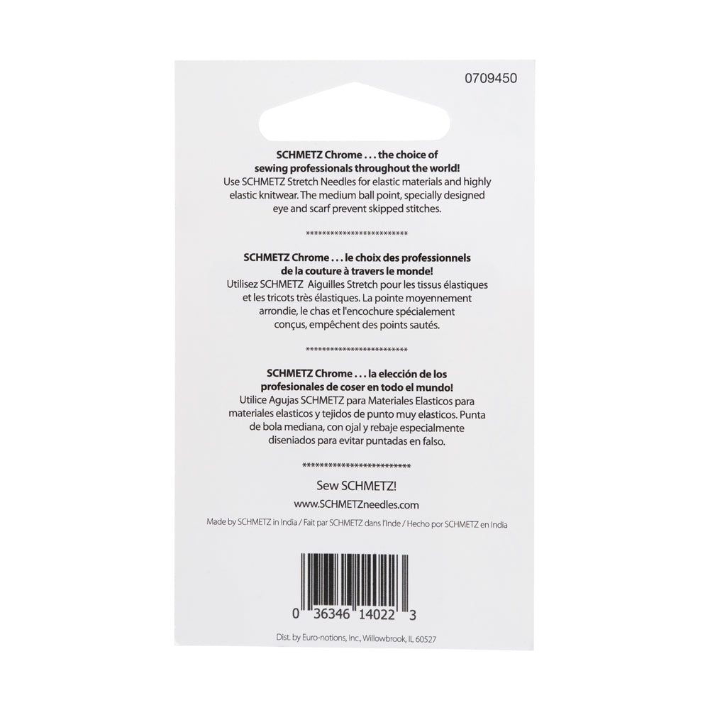 Schmetz Chrome Stretch Machine Needles - 75/11 - 5 ct Schmetz Chrome Stretch Machine Needles - 75/11 - 5 ct