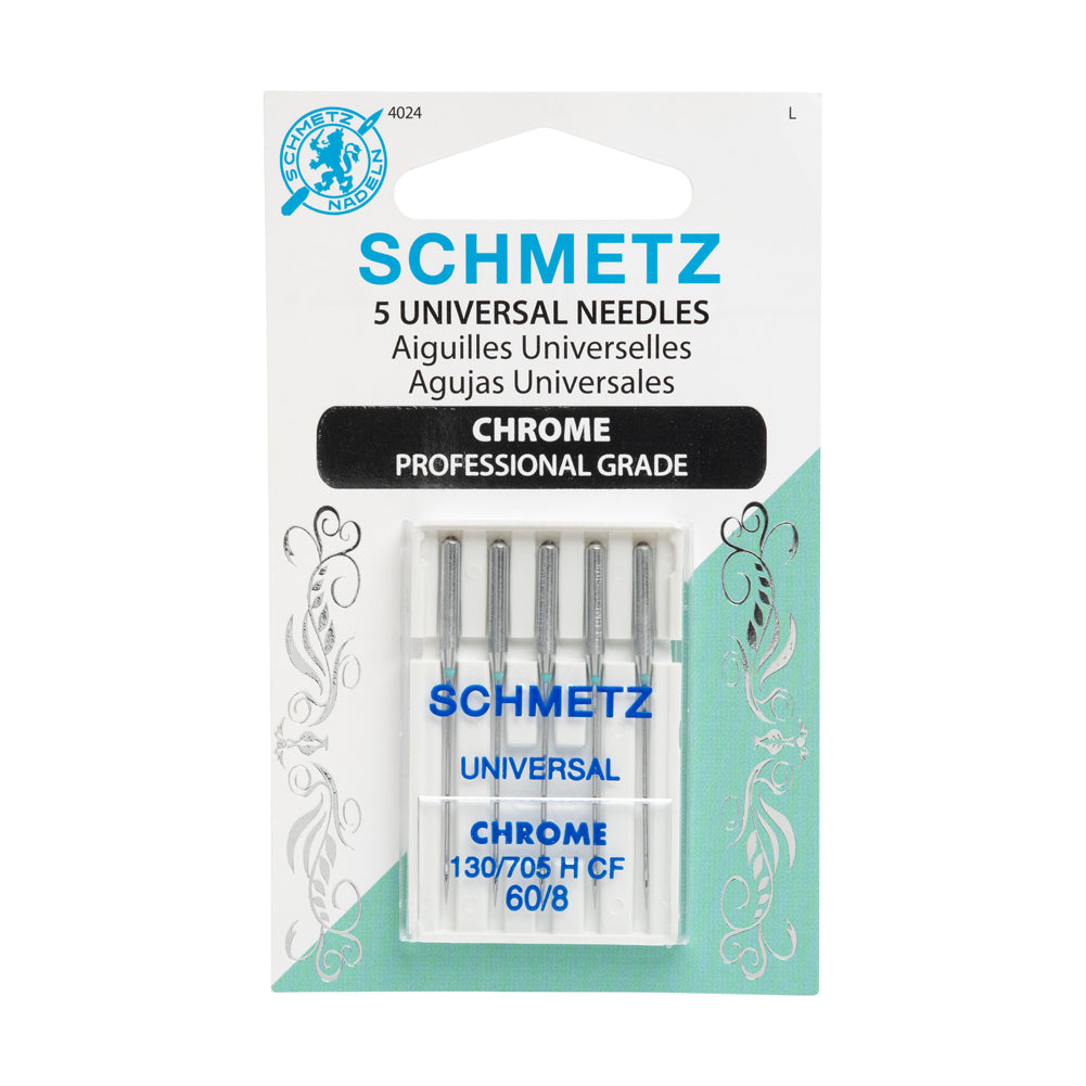 Schmetz Chrome Universal Machine Needles - 60/8 - 5 ct Schmetz Chrome Universal Machine Needles - 60/8 - 5 ct
