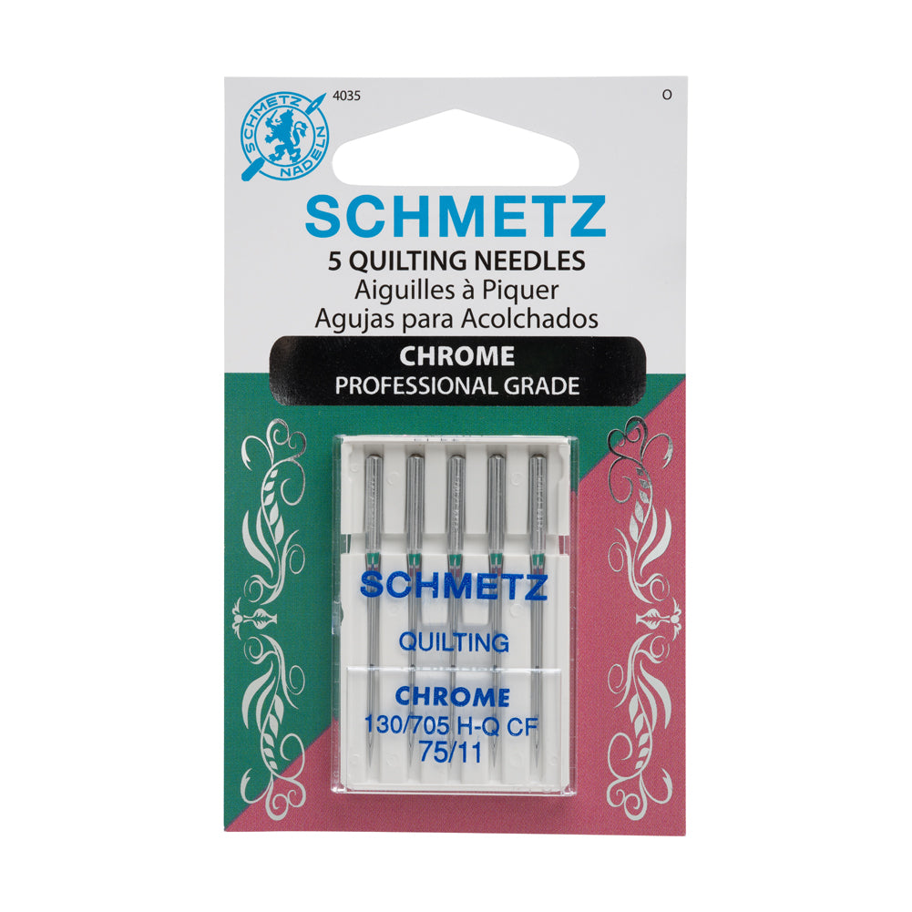 Schmetz Chrome Quilting Machine Needles - 75/11 - 5 ct Schmetz Chrome Quilting Machine Needles - 75/11 - 5 ct